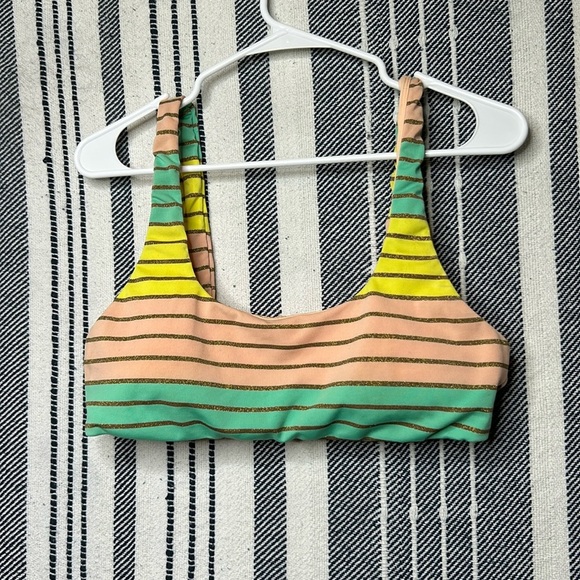 Trina Turk Lurex Striped Bralette - Picture 2 of 4